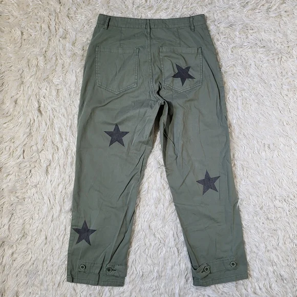 Pistola Tammy Star Print High Rise Trousers Size 29 - Picture 12 of 15